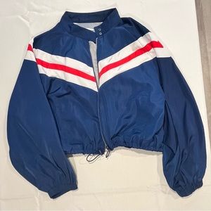 Blue windbreaker